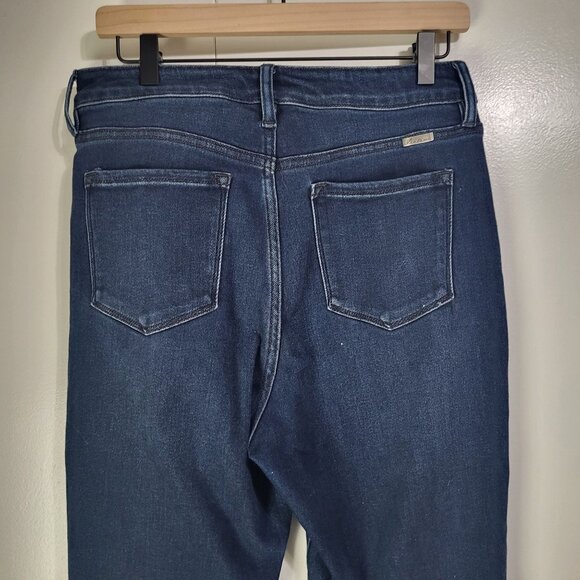 Kancan Womens SZ 11/29 Rainn Ultra High Rise Flare Jeans KC7138D Dark Button Fly - Picture 5 of 11